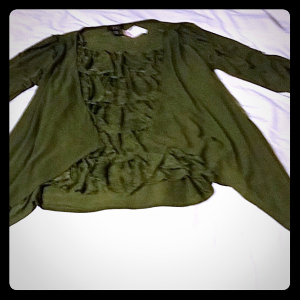 Two in one, plus size, women's jacket/blouse